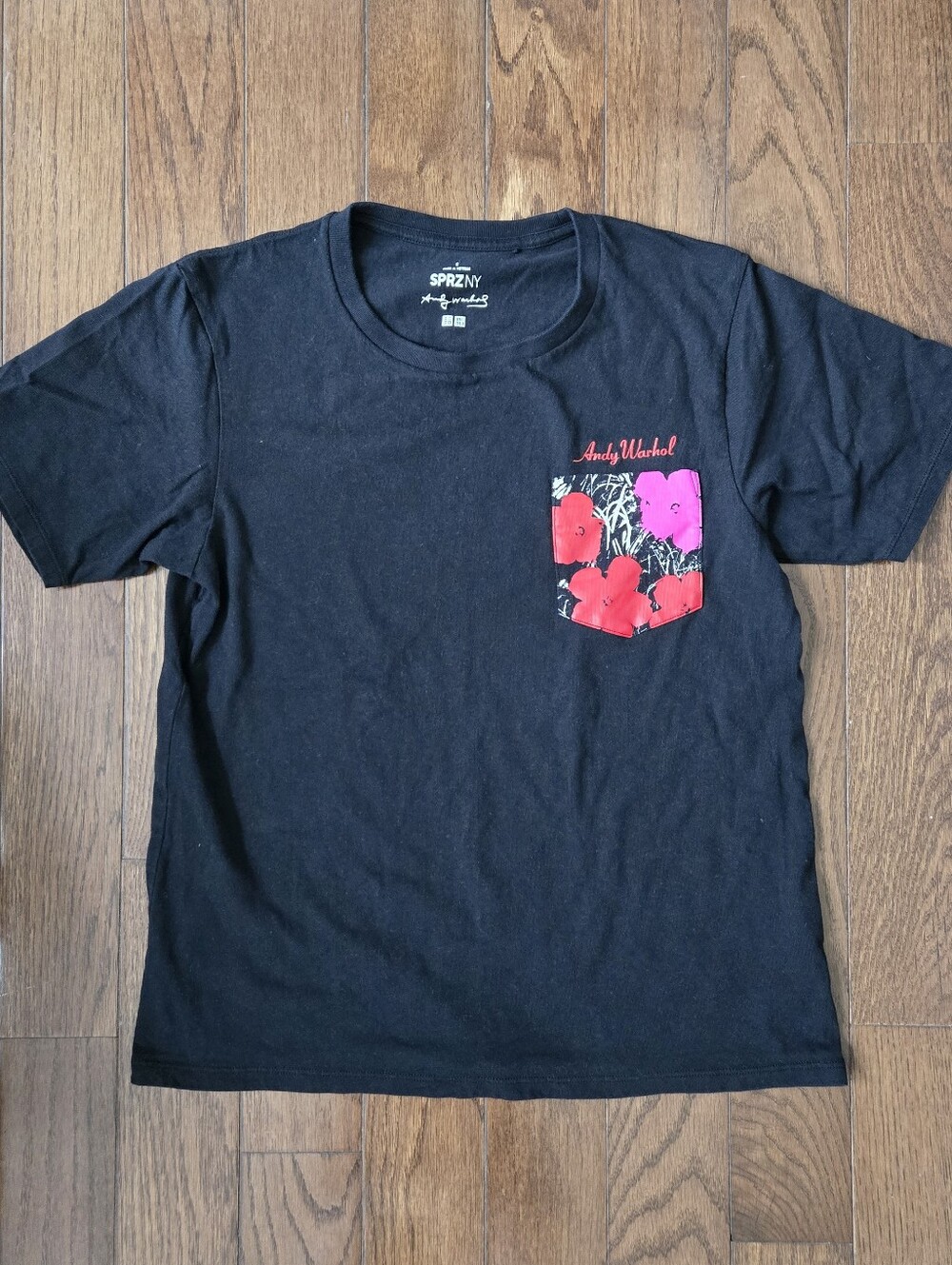 Uniqlo Andy Warhol Black Tee With Pocket